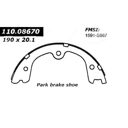 Centric Brake Shoes,111.08670